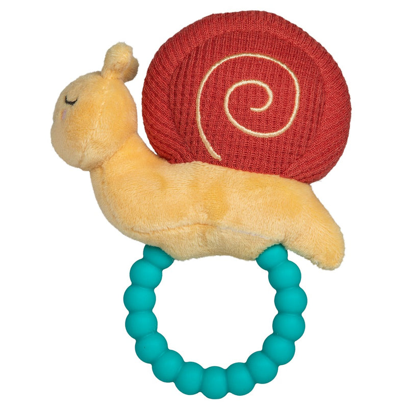 Skippy Snail Teether Rattle - 6"