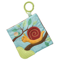 Skippy Snail Crinkle Teether - 6x6"