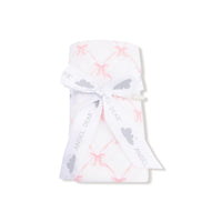 Ribbon Bow Trellis - Bamboo Swaddle Blanket