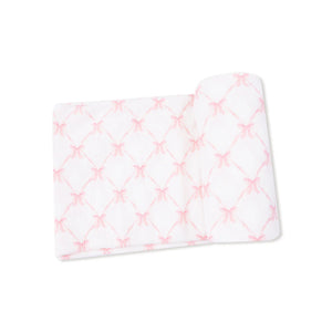 Ribbon Bow Trellis - Bamboo Swaddle Blanket