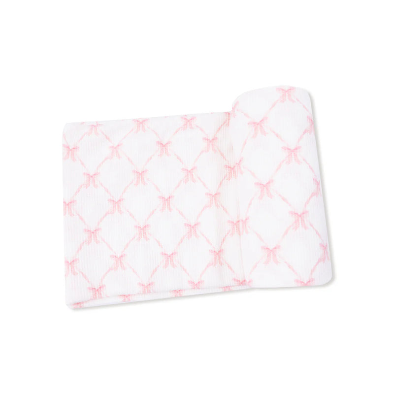 Ribbon Bow Trellis - Bamboo Swaddle Blanket