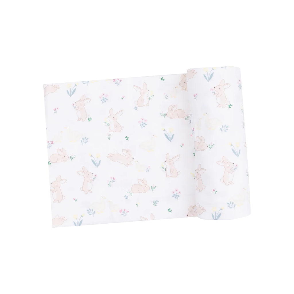 Bunny & Duck Bamboo Swaddle Blanket