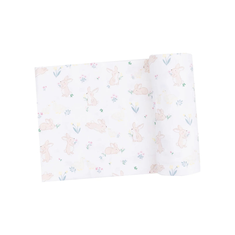 Bunny & Duck Bamboo Swaddle Blanket