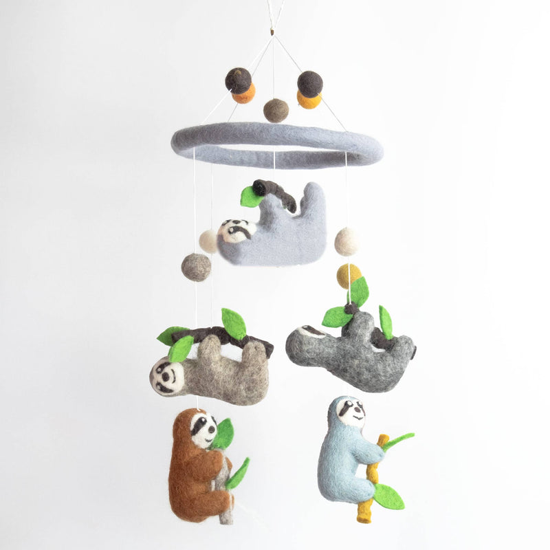 Sloths - Felt Baby Mobile