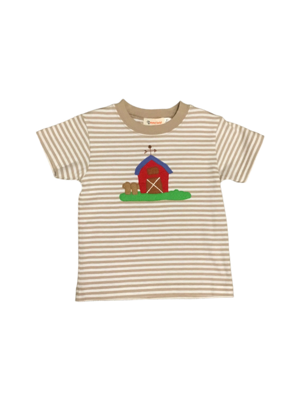 Barn Applique Stripe T-Shirt