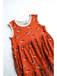 Longhorn Bamboo Tiered Twirl Dress