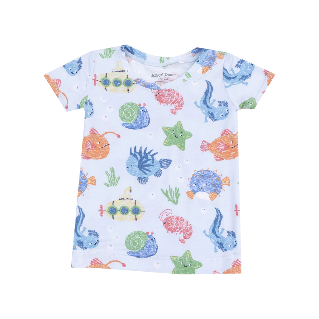 Cute Ocean Creatures Loungewear Short Set