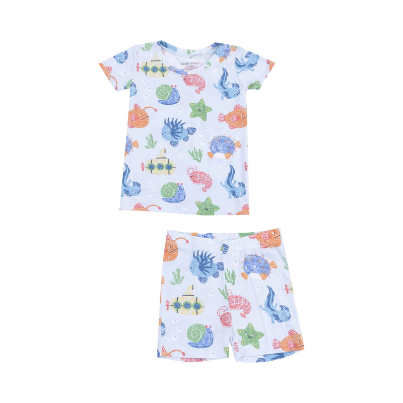 Cute Ocean Creatures Loungewear Short Set