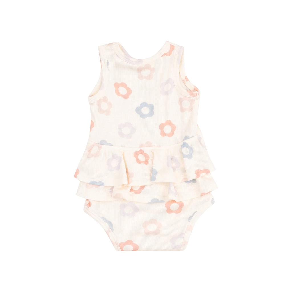 Daisy Pop Ruffle Tank Bubble