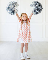 Burnt Orange Boots Catherine Dress