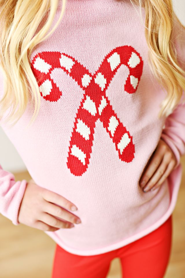 Candy Cane Pink Sweater