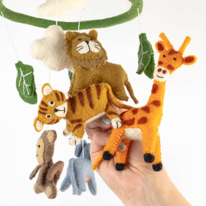 Jungle Animal - Felt Baby Mobile