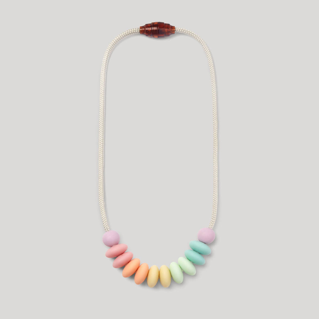 Rainbow Sherbet Sensory Necklace - 22"