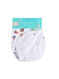 2-in-1 Burp Cloth and Bib: Austin Baby