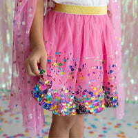 Raspberry Confetti Tutu Skirt