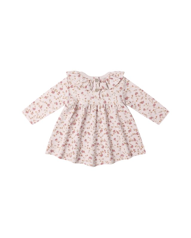 Ruffle Collar Jersey Dress - Garden