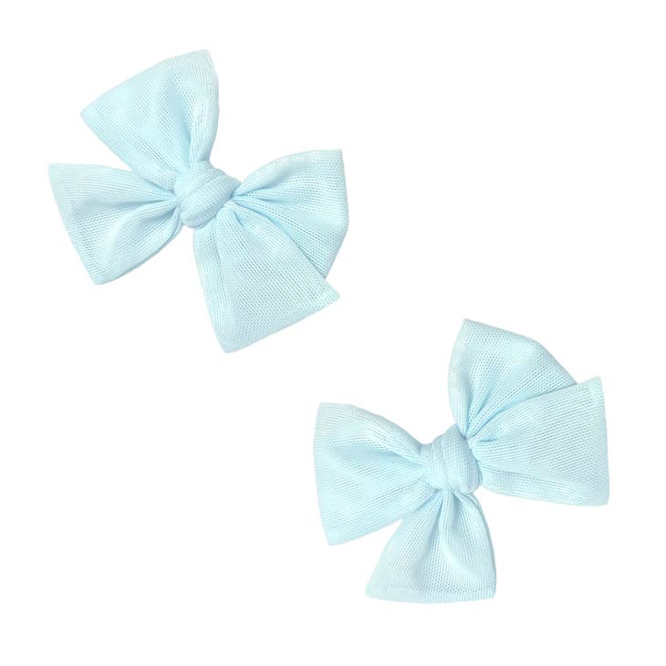 Sky Tulle Baby Bloom Clips 2pk