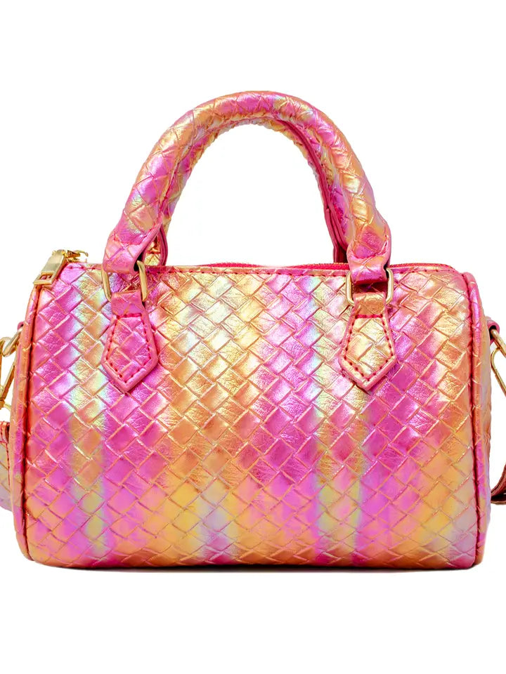 Mermaid Scale Duffle Bag - Pink/Orange