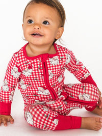 Dear Santa Christmas Red - Convertible PJ One-Piece