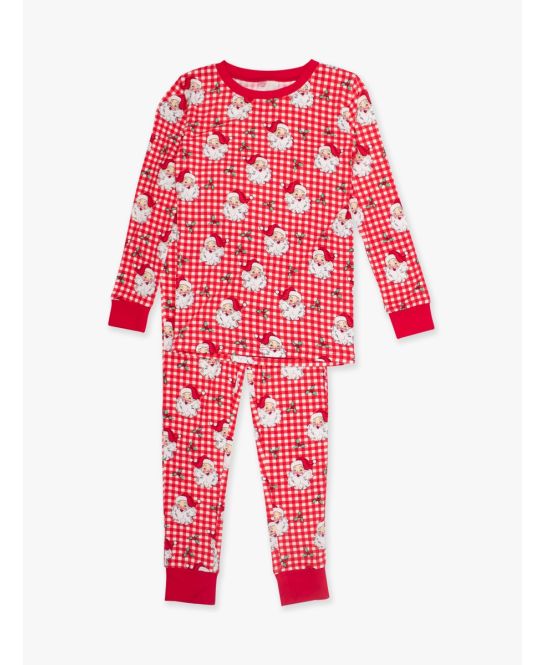 Red Dear Santa Christmas - LS PJ Set