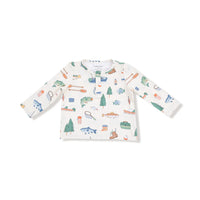 Fishing Things - L/S Henley Top & Waffle Jogger