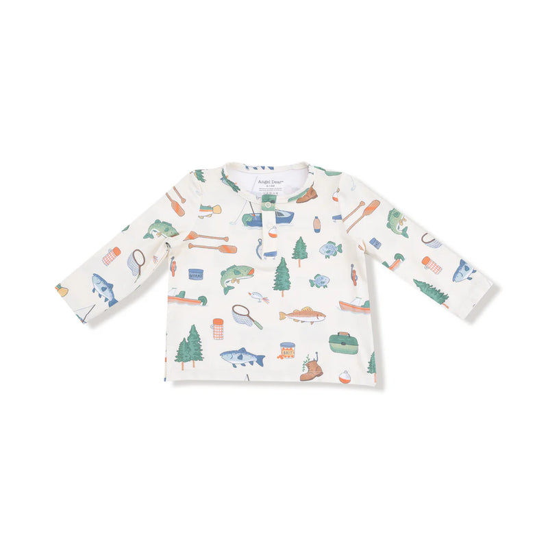 Fishing Things - L/S Henley Top & Waffle Jogger