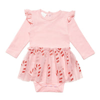 Candy Christmas Tutu Bodysuit Dress