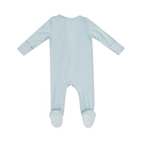 Solid Cloud Blue - 2way Zip Footie