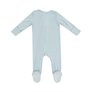 Solid Cloud Blue - 2way Zip Footie