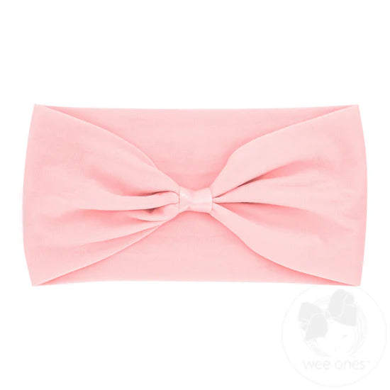 Add-a-Bow Nylon Headband - Lt Pink