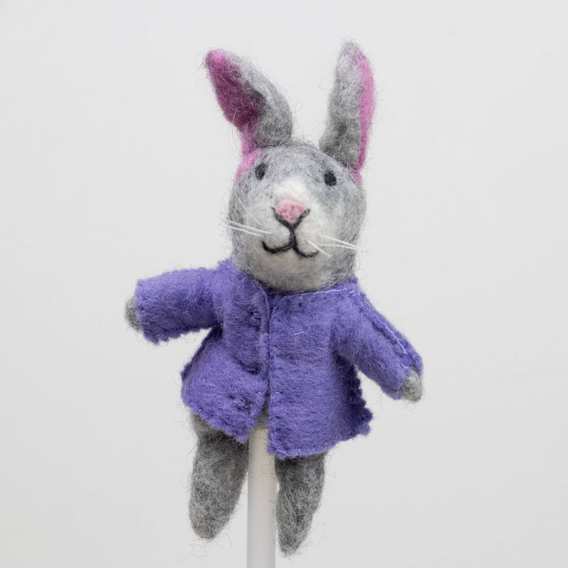 Felt Bunny Finger Puppets - Sold Individually