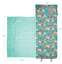 Nap Mat - Turquoise Floral