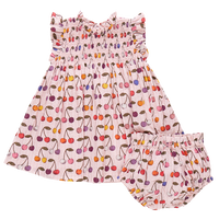 Baby Girls Stevie Dress Set - Cloud Pink Cherry