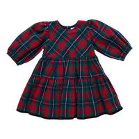 Maribelle Dress - Red Tartan