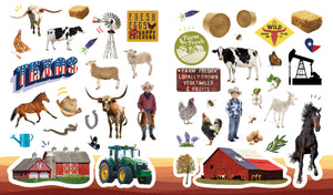500 Stickers: Texas