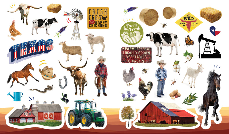 500 Stickers: Texas
