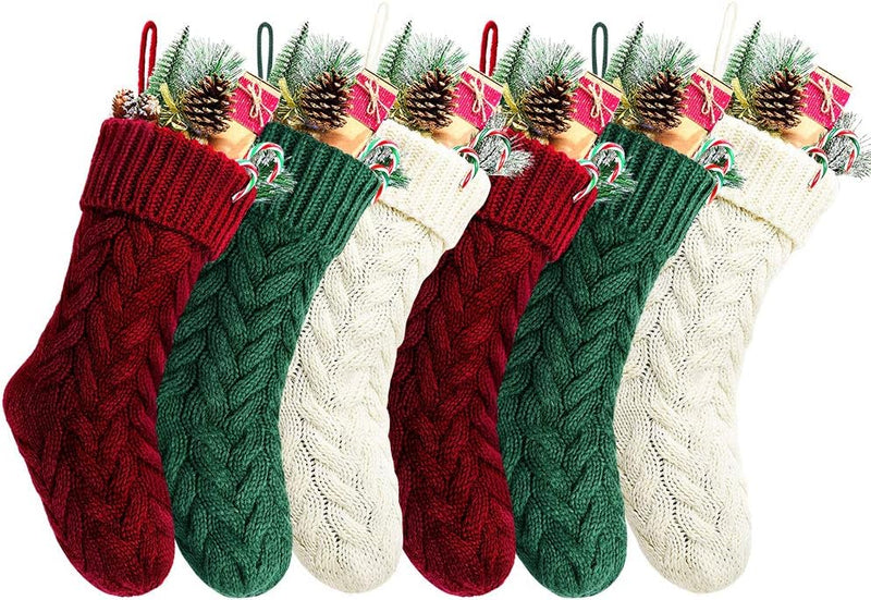 Knitted Christmas Holiday Stocking