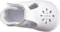White Kennedy T-Strap Crib Shoe