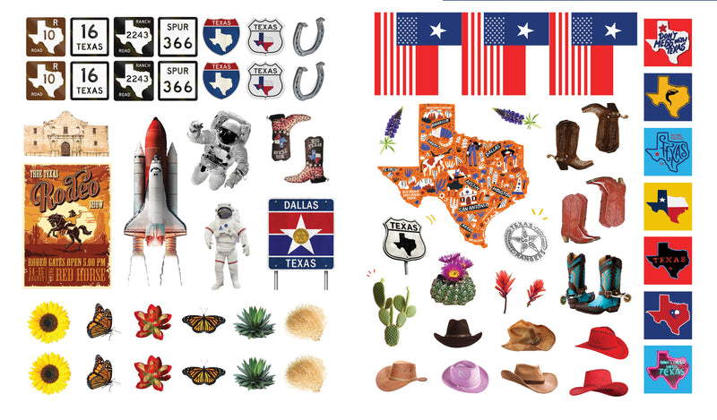 500 Stickers: Texas