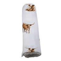 Longhorn Swaddle - Muslin Blanket