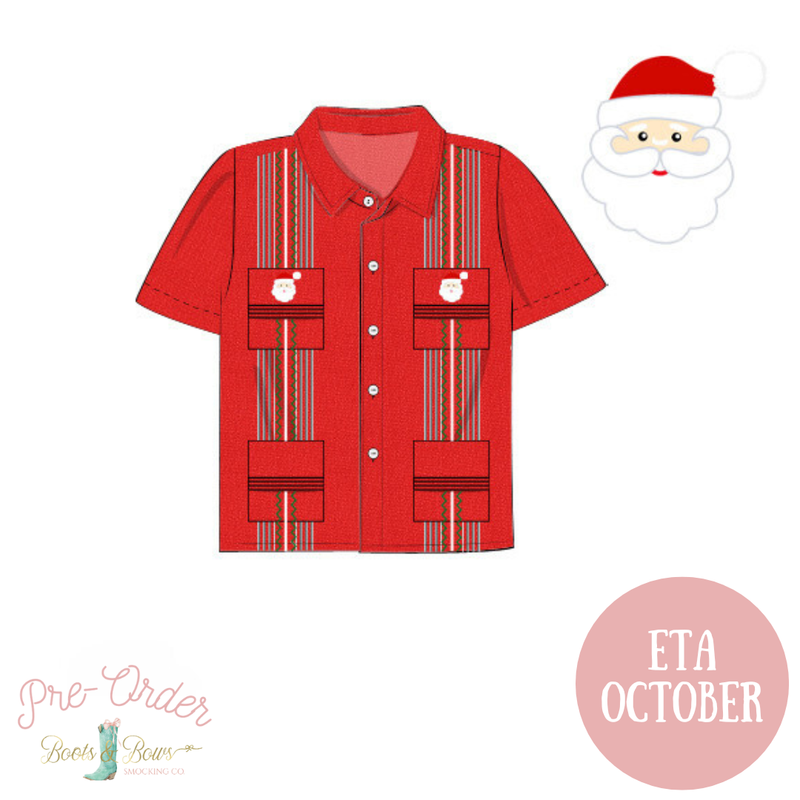 Boys Santa Guayabera