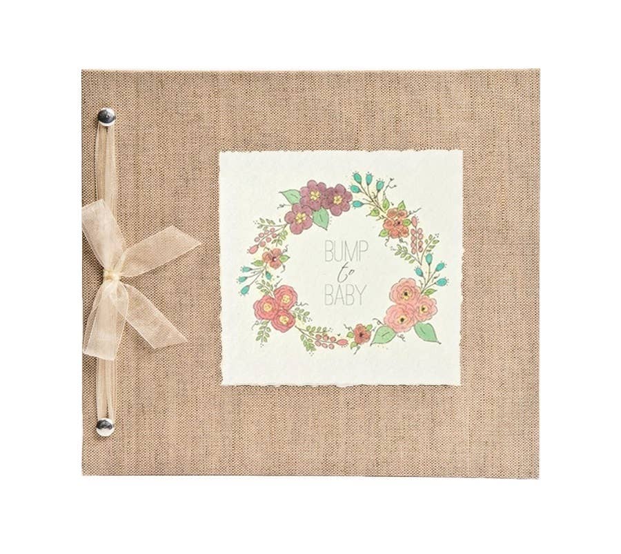 Pregnancy Journal BUMP to BABY Floral Wreath