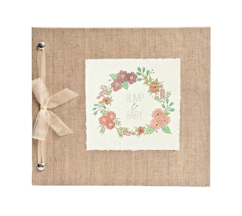 Pregnancy Journal BUMP to BABY Floral Wreath