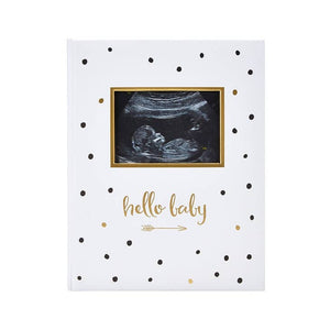 Hello Baby Baby Book, Black & Gold