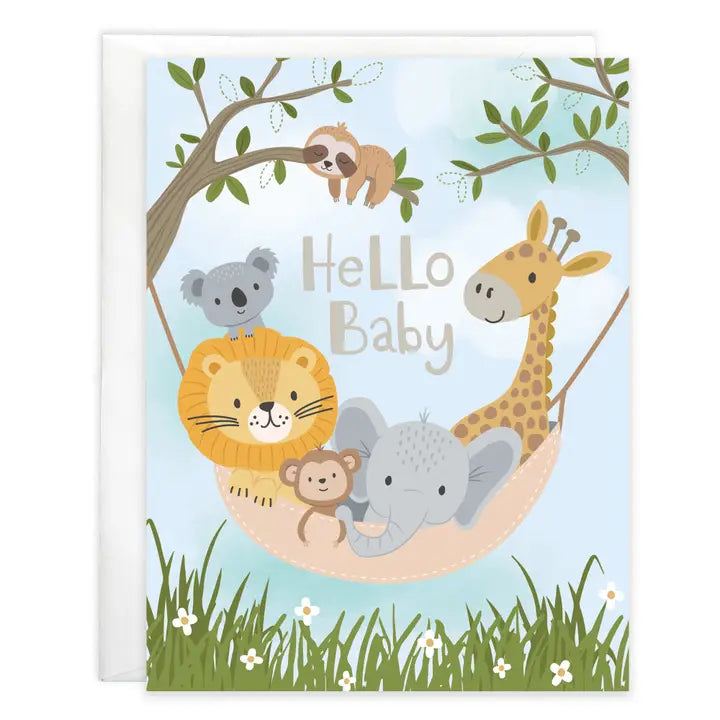 Greeting Card - Animal Hammock