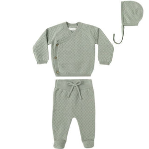 Knit Wrap Top & Pant Set - Fern