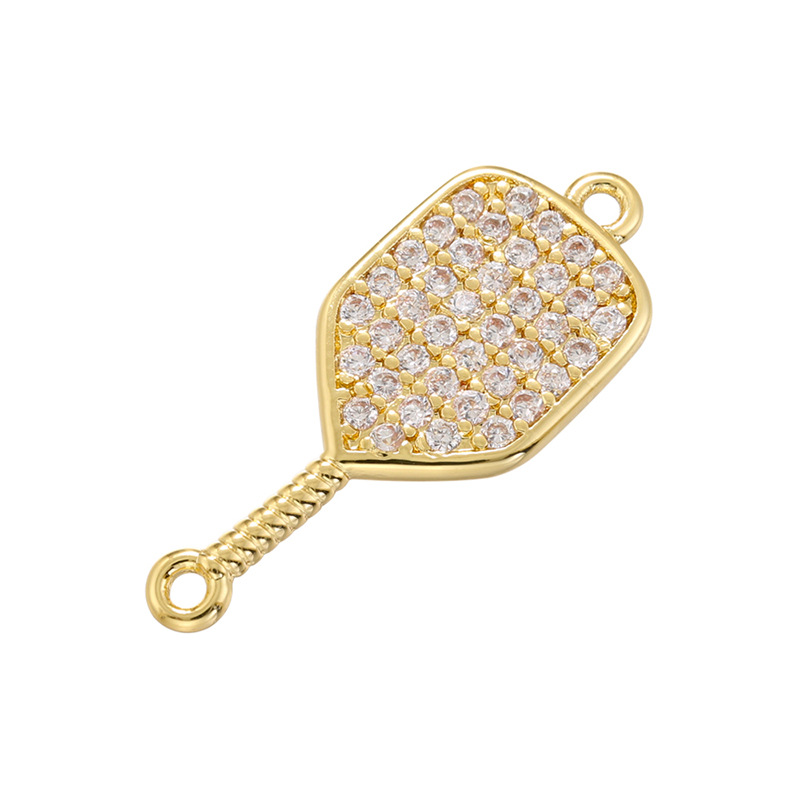 Pave Pickleball Charm