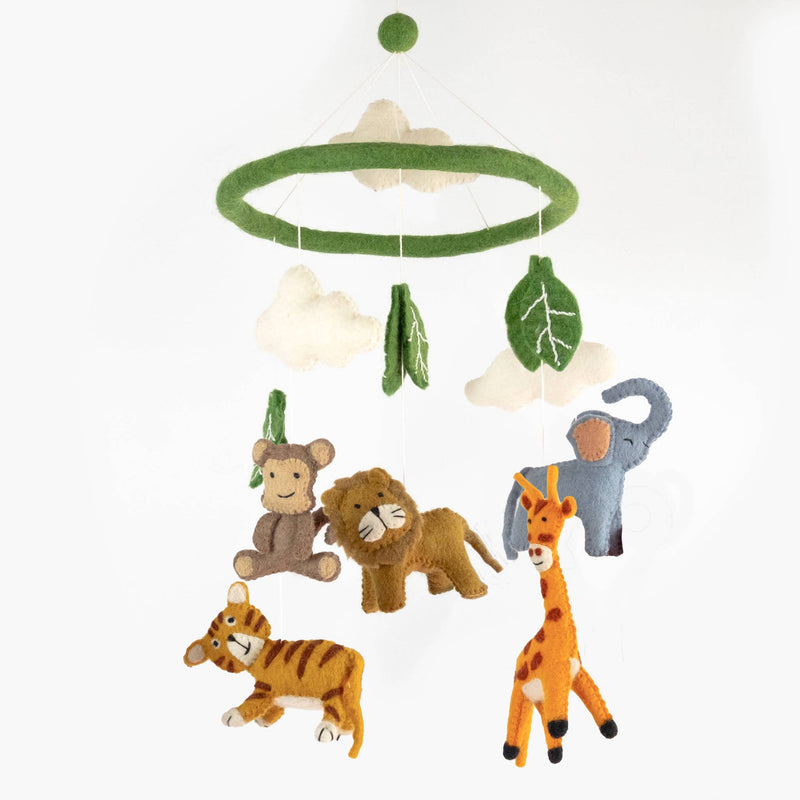 Jungle Animal - Felt Baby Mobile