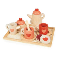 Tea Time Wooden Tray Set