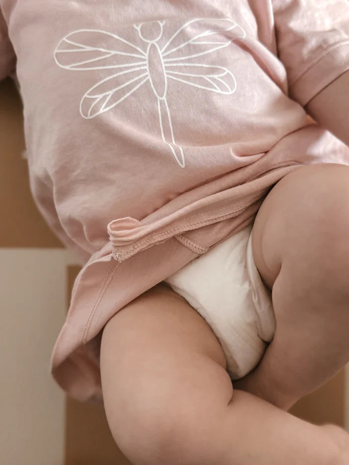 Cotton Shortie DIAPER-ZiP® Romper - Firefly